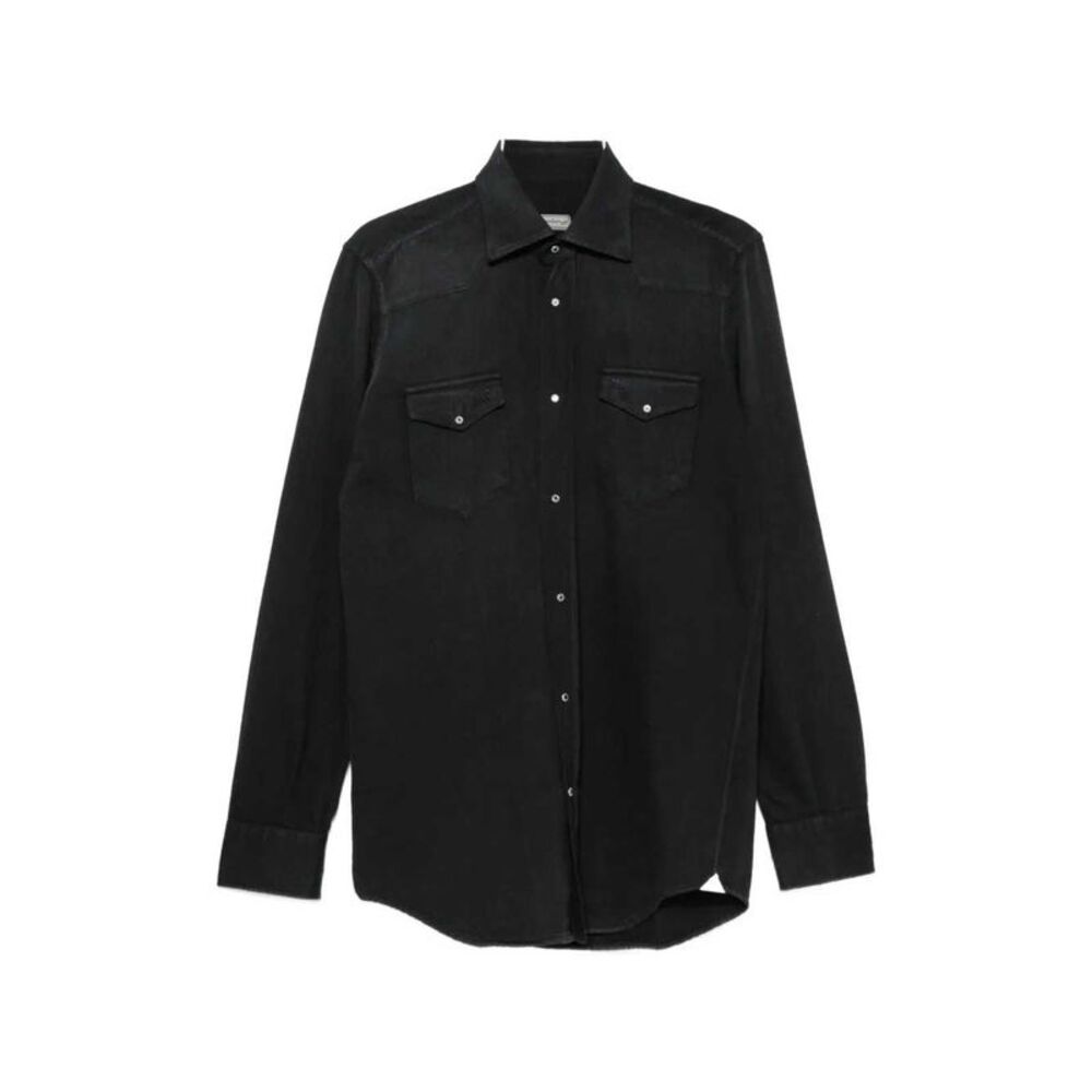 Sartorio Napoli Men Shirt With Silver Buttons